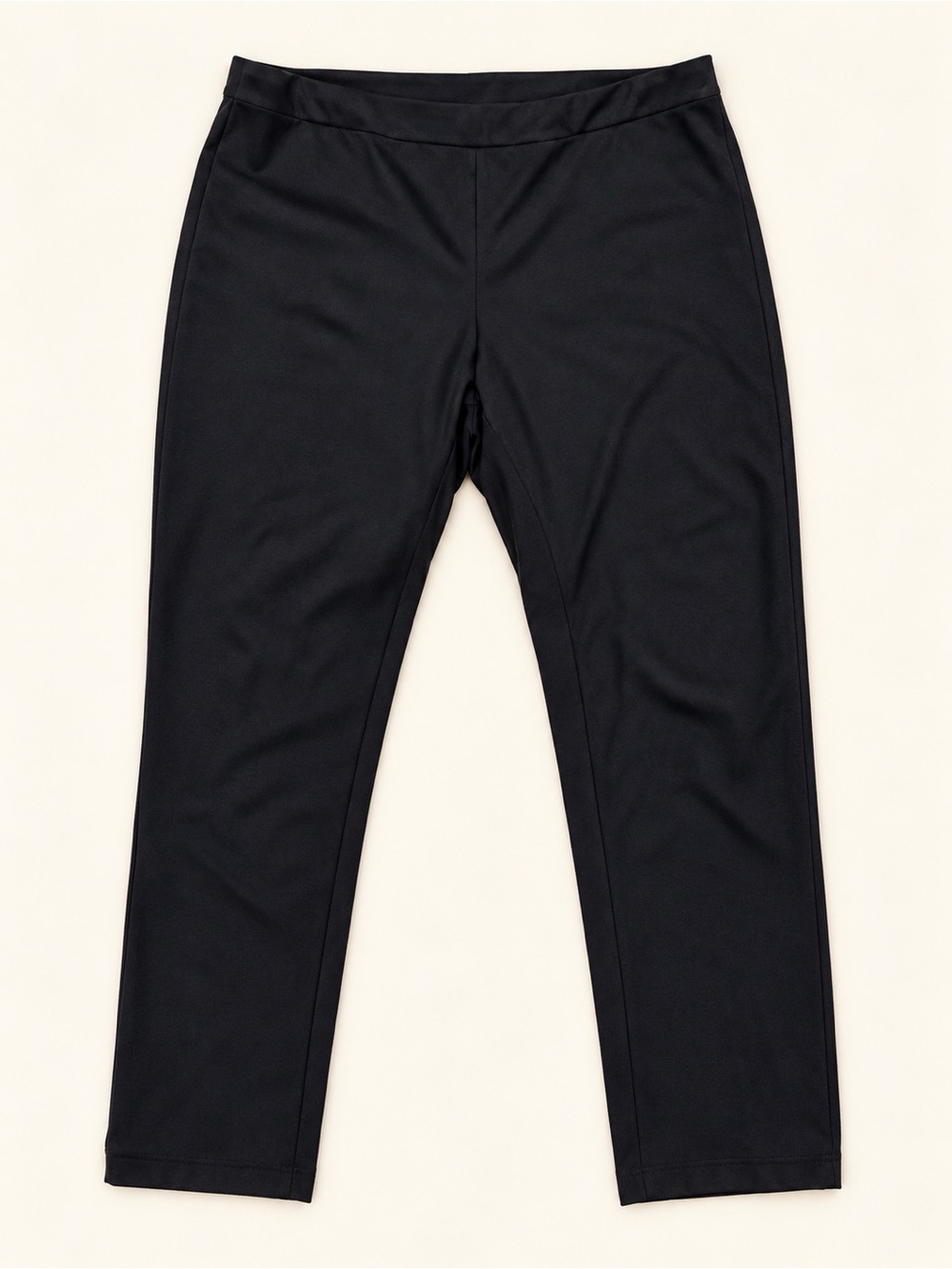 Cato Black Pull-On Cropped Capri Pants Plus Size 14/16W